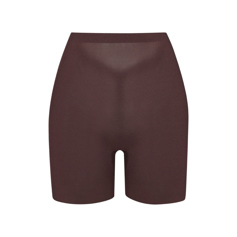 SKIMS SHEER SCULPT LOW BACK SHORT in Cocoa NEW